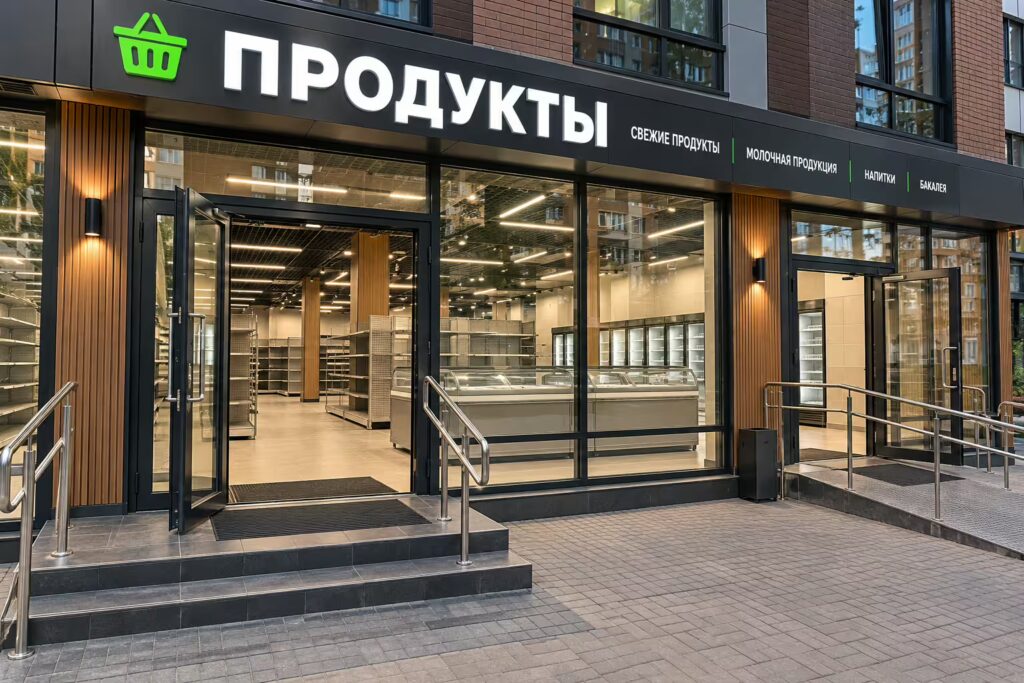 Оборудованный магазин продуктов в проходимой локации — фото 1